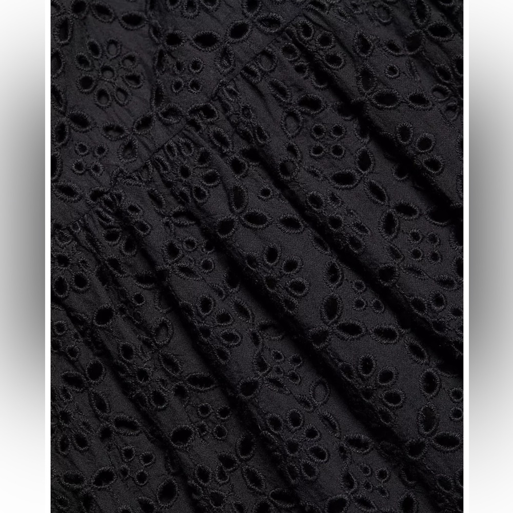 Veronica Beard Black Eyelet Maxi Dress - Picture 5 of 6